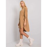 Italy Moda Dress-DHJ-SK-13938.02P-dark beige | Shoptok.si