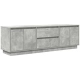 TV ormarić s LED svjetlima siva boja betona 160 5x41x50 cm | shoptok.hr
