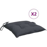  Jastuci za stolice 2 kom antracit 50x50x7 cm od tkanine Oxford - Antracit 50 x 50 x 7 cm 2 | shoptok.hr
