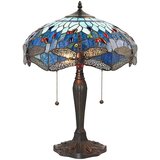  Endon 64089 - Stona lampa Tiffany DRAGONFLY 2xE27/60W/230V, prečnik 41 cm | Eponuda.com