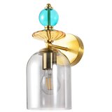  Zidna lampa TROPEA 1xE27/15W/230V zlatna/plava/zadimljena bež/siva | Eponuda.com