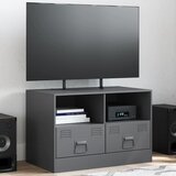 Furnova TV omarica antracitna 67x39x44 cm jeklo, (21923456) Cene