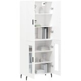  Visoka komoda bijela 69,5x34x180 cm konstruirano drvo | shoptok.hr