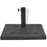 vidaXL Podstavek za senčnik kvadraten črne barve 19 kg, (20610948) | Shoptok.si