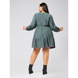 Guido Maria Kretschmer Curvy Obleka 'Lanea' zelena | Shoptok.si