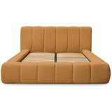 Bobochic Paris Senf žuti tapecirani bračni krevet s prostorom za odlaganje s podnicom 160x200 cm Denali – | shoptok.hr