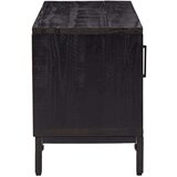 TV ormarić crni 110 x 35 x 48 cm od masivne borovine | shoptok.hr