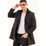 Dewberry PLT8376 MEN'S COAT-PATTERNED DARK ANTHRACITE Cene