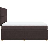  Krevet s oprugama i madracem tamnosmeđi 140 x 190 cm od tkanine | shoptok.hr