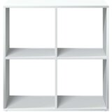 vidaXL Sobna pregrada / regal za knjige bijeli 69,5x29x69,5 cm drveni | shoptok.hr