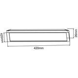 Brilliant LED prigušiva plafonska svetiljka SORELL LED/24W/230V crna + daljinski upravljač | Eponuda.com