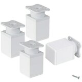 WALTECO Komplet nožica za namještaj (D x Š x V: 4 x 4 x 6 cm, Nosivost: 50 kg, Plastika, 4 Kom.) Cijene
