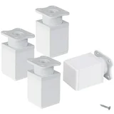 Set pohištvenih nog (Do x Š x V: 4 x 4 x 6 cm, Nosilnost izdelka: 50 kg, Plastika, 4 kos)
