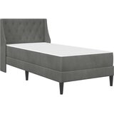  Okvir kreveta s madracem Tamno siva 90 x 190 cm Baršun | shoptok.hr
