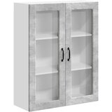  Zidni stakleni ormarić LUCCA Betonska siva 80 x 31 x 100 cm | Eponuda.com