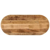 vidaXL Mizna plošča 100x40x2,5 cm ovalna trden robusten mangov les