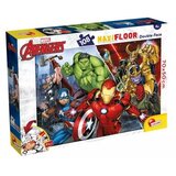 Lisciani Puzzle Maxi Marvel Avengers 2u1 složi I oboji - 108 delova Cene