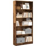 Furnova Knjižna omara starinski les 80x24x176 cm inženirski les, (21951105) | Shoptok.si