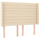 Maison Chic vzglavna omarica - nočna omarica - posteljna omarica z ušesi krem 147x16x118/128 cm blago, (21709600) | Shoptok.si
