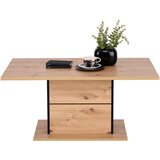 Hom`in klubska miza, črna, hrast artisan | Shoptok.si