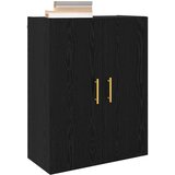  Ormar za montažu na zid 2 kom. Crni hrast 69,5 x 34 x 90 cm | shoptok.hr