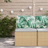 vidaXL vanjski jastuk Uzorak lista Poliester 50 x 12 x 40 cm | shoptok.hr