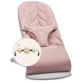 BABYBJORN gugalnik balance bliss woven petal quilt dusty pink + lok z igračkami googly eyes pastels | Shoptok.si
