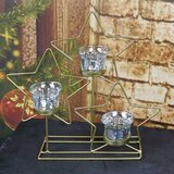 Molarem Home Metalni svijećnjak zlatne zvjezdice - 29 cm | shoptok.hr