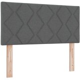 Krevet s box springom madracem i LED-om Tamnosiva 90 x 190 cm - Tamnosiva Jjedan Dizajn s rombovima | shoptok.hr