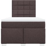  Krevet box spring s madracem tamnosmeđi 120 x 190 cm od tkanine | shoptok.hr