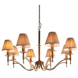 Endon 63629 - Luster na lancu STANFORD 8xE14/40W/230V mesing/bež | Eponuda.com