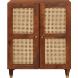 vidaXL Strani šal Rjava 60 x 33 x 75 cm Trdnina mango lesa | Shoptok.si