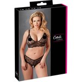 Cottelli Plus Size - nežen čipkast modrček (črna) - XXL Cene