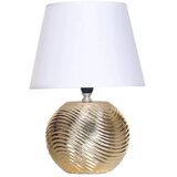 Zuma line dekorativna stona lampa zlatna sa belim abažurom | ePonuda.com