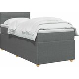  Boxspring krevet s madracem Tamnosiva 80 x 200 cm Tkanina | shoptok.hr