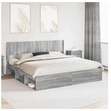 vidaXL Uzglavlje Siva Sonoma PB - Siva Sonoma 180 cm | shoptok.hr