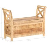  Klupa za hodnik 103 x 33 x 72 cm od masivnog drva manga - masivno drvo manga Slike