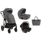 Kikka Boo kolica thea 3in1 set sa auto sedištem i-prime i-size i tvrdom korpom grey | ePonuda.com