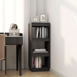 vidaXL knjižna omara za razdelitev prostora siva 40x35x103 cm borovina | Shoptok.si