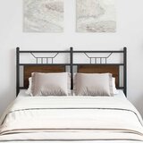  Zamjensko uzglavlje smeđa boja hrasta 120 cm konstruirano drvo i čelik | shoptok.hr