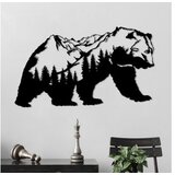 WALLXPERT Zidna dekoracija Orso-1, 71x41 cm, 1,5 mm, Crna | Eponuda.ba