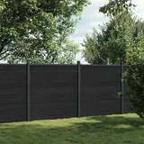 za ogradu sivi 353 x 186 cm WPC