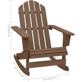 vidaXL Vrtni gugalni stol lesen rjav | Shoptok.si