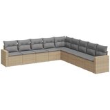 The Living Store Vrtna garnitura 9-delna z blazinami bež poli ratan - Vrtna Sedežna Garniture, (21452370) | Shoptok.si