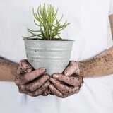 Esschert Design Cvetlični lonec - stari cink - L | Shoptok.si