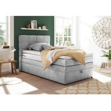 MID.YOU POSTELJA BOXSPRING 120 cm x 200 cm , srebrne barve | Shoptok.si