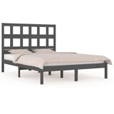  Posteljni okvir siv iz trdne borovine 200x200 cm, (20647155) | Shoptok.si