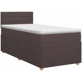  Boxspring krevet s madracem Tamno smeđa 90 x 190 cm Tkanina - Tamno smeđa 90 x 190 cm Dizajn linija | shoptok.hr