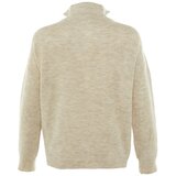 Trendyol Stone Zippered Knitwear Sweater | shoptok.hr