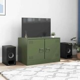 vidaXL TV ormarić maslinasti 67 x 39 x 44 cm čelični | shoptok.hr